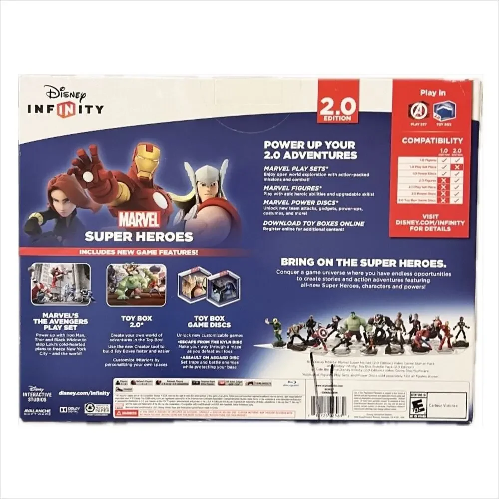 NEW Disney Infinity PS3 Marvel Super Heroes Starter Pack 2.0 Edition New in Box
